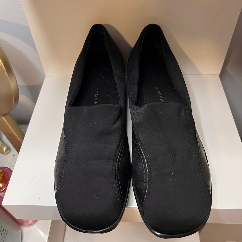 Classic Black‎ Comfort Slip-On Flats Casual Work Office Shoes